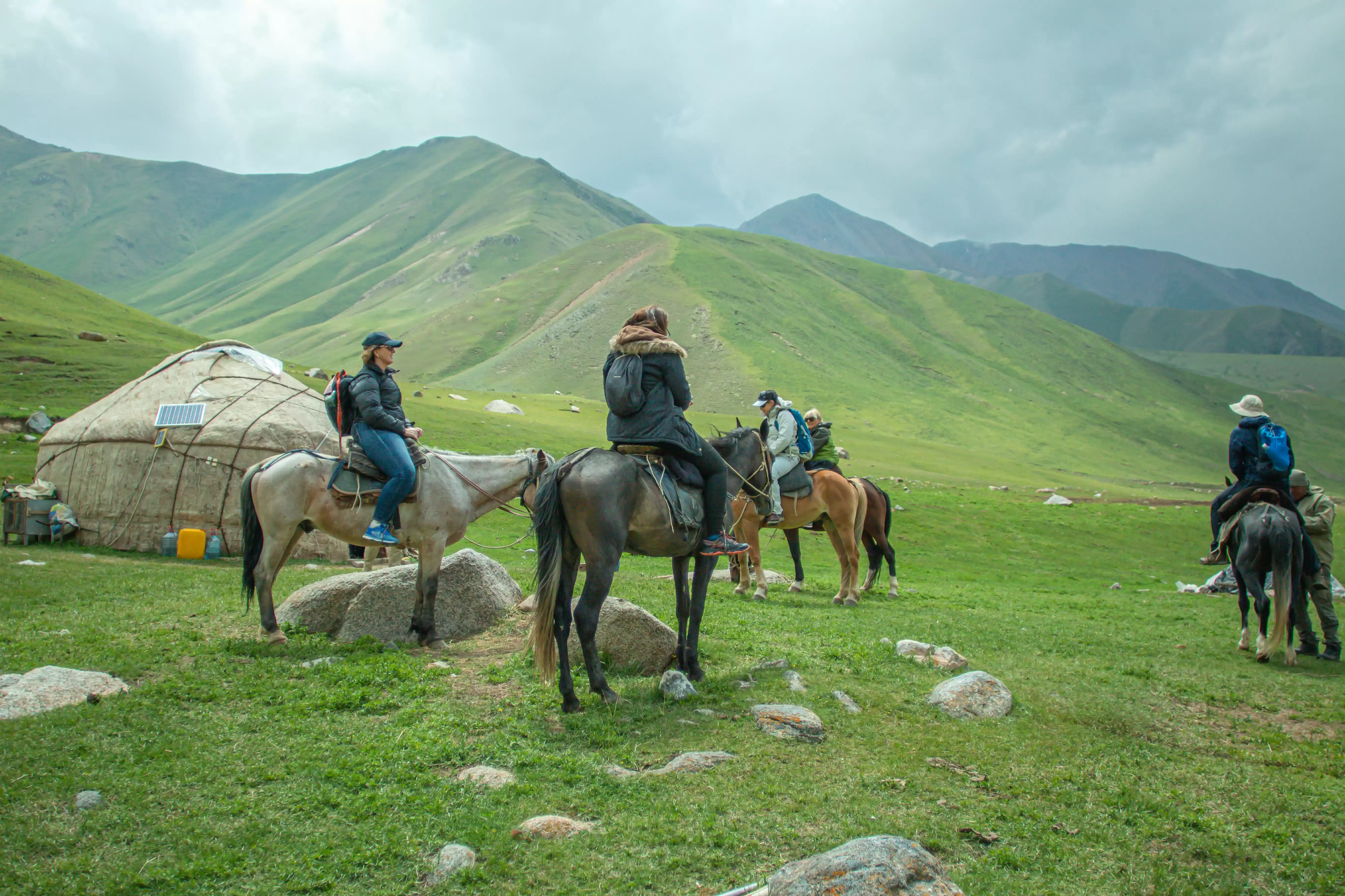 Nomadic lifestyle experience in Kyrgyzstan with yurts and horses